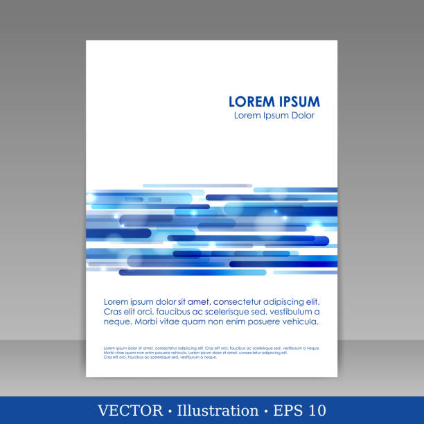Brochure template layout, cover design, business annual report, flyer, magazine - Vector Illustration Computer Network, Data, Digital Display, Information Medium, Newspaper Headline international drawings stock illustrations