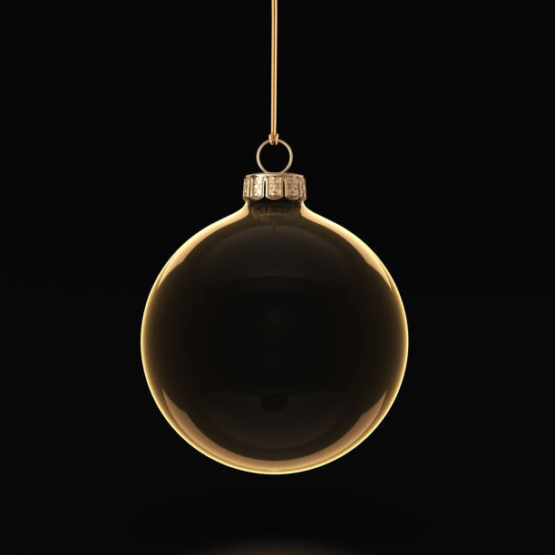 istock 3D rendering transparent Christmas ball 1073321146