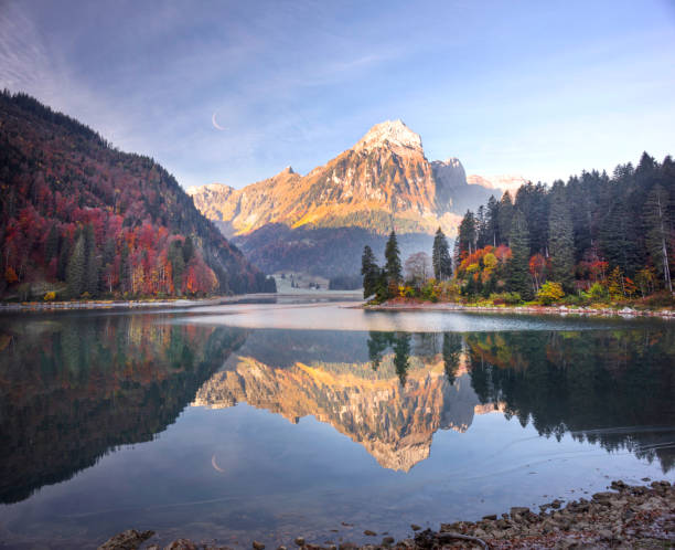 istock Lake Obersee autumn morning 1073325820