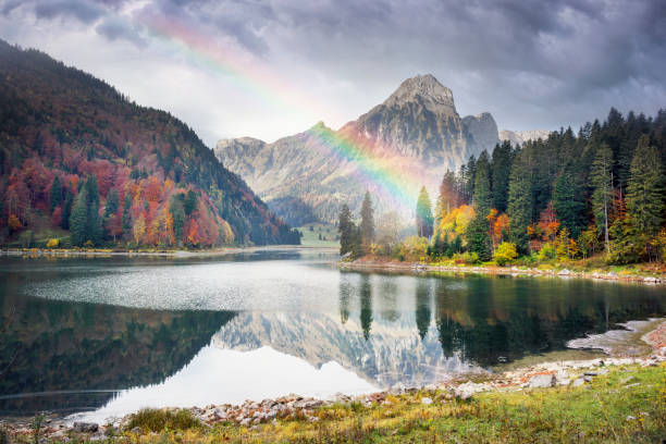 istock Lake Obersee autumn morning 1073327176
