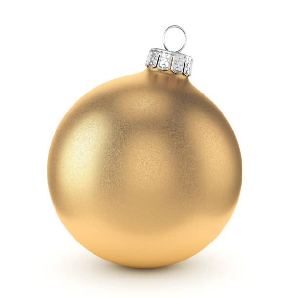 istock 3D rendering gold Christmas ball 1073331872