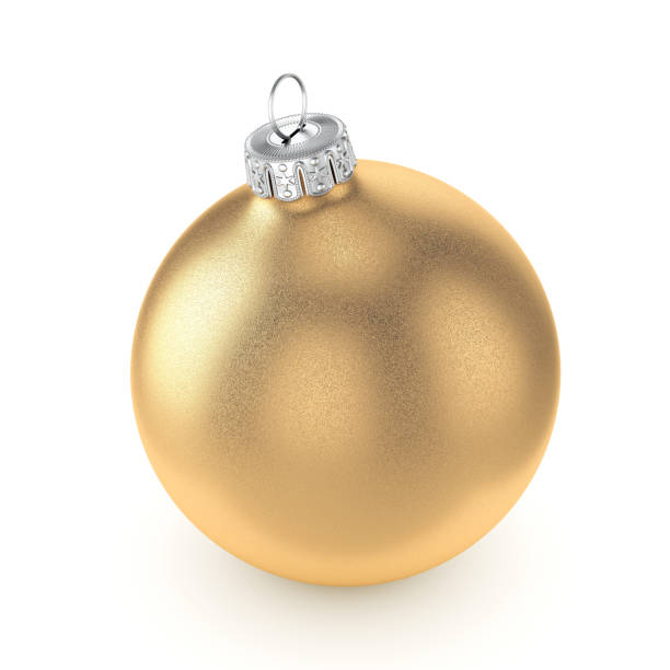 istock 3D rendering gold Christmas ball 1073332124