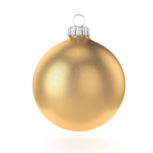 istock 3D rendering gold Christmas ball 1073332168