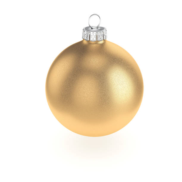 istock 3D rendering gold Christmas ball 1073342630