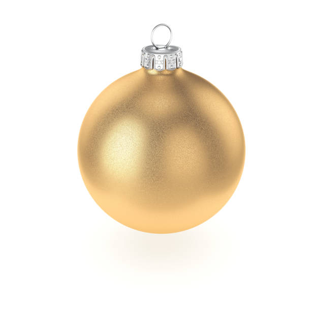 istock 3D rendering gold Christmas ball 1073342668