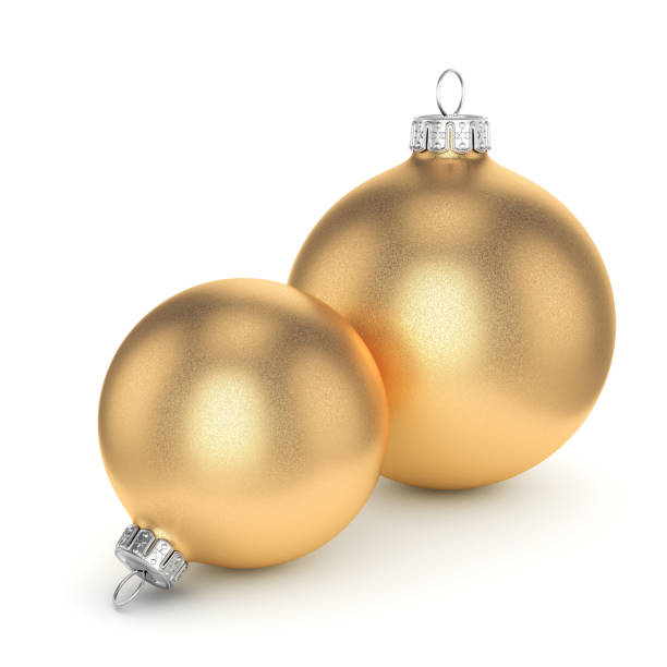 istock 3D rendering gold Christmas ball 1073343094