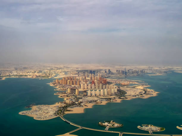 istock The Pearl-Qatar in Doha from the air 1073357958