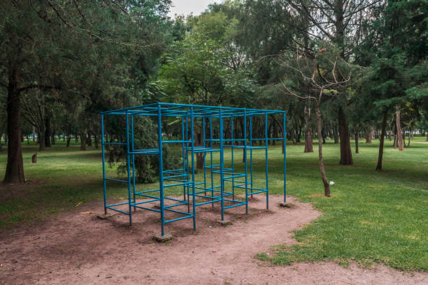 istock Kids playground in a public park 1073372528