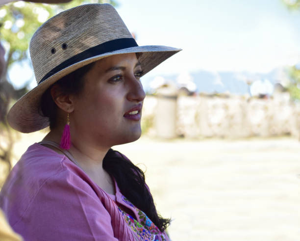 Woman thinking and resting sitting on sunny day