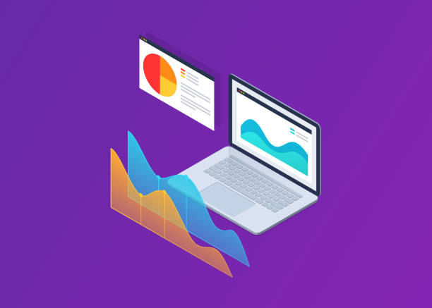 istock Data and financial analysis concept. Cryptocurrency and blockchain. Business strategy. Isometric. 1073382940