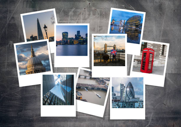 różne części londynu, collage - capital cities pay phone city cityscape zdjęcia i obrazy z banku zdjęć