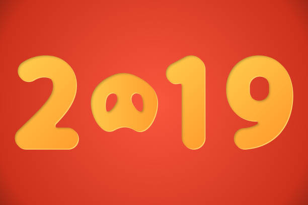 istock 2019 lettering with pig nose in papercut art style 1073406044