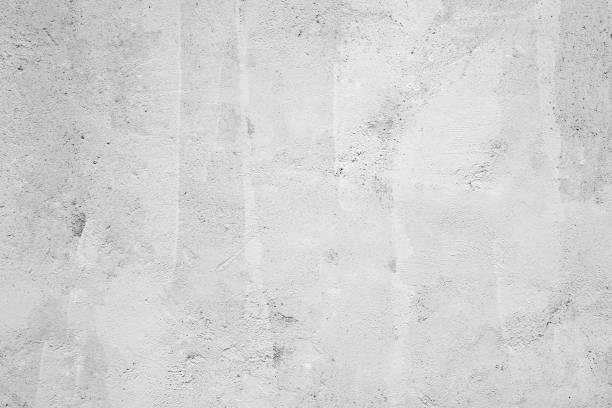 istock Blank grunge gray and white cement wall texture background, interior design background, banner 1073406684