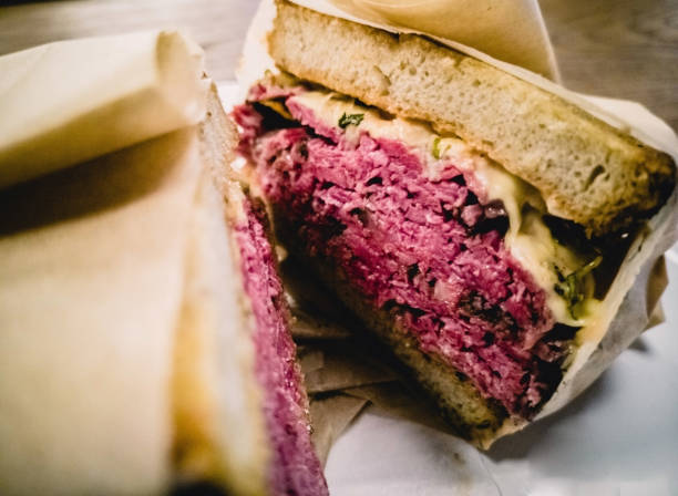 Reuben sandwich with pastrami
