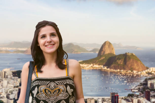 istock Young woman at Rio de Janeiro 1073413150