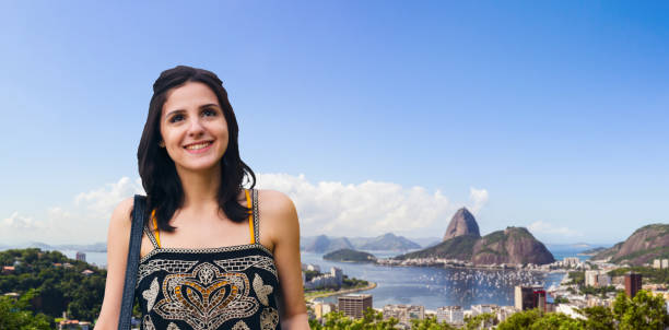 istock Young woman at Rio de Janeiro 1073413252