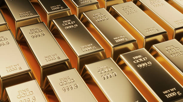 istock Gold Bars Sitting Next To Each Other - Commodity Trading Concept 1073423340