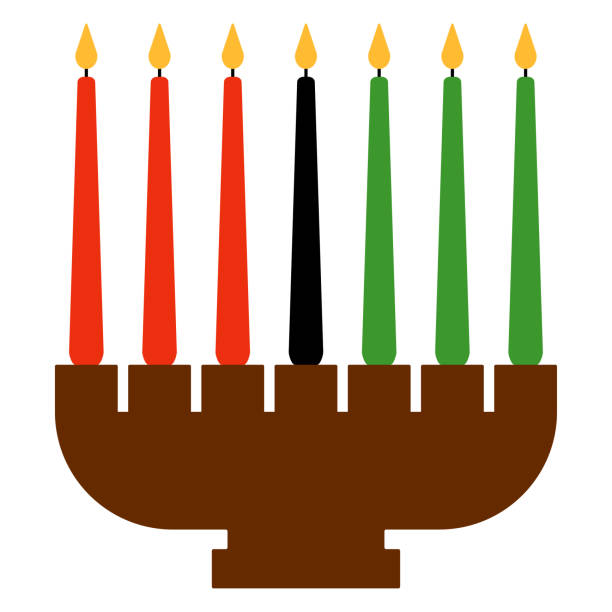 kwanzaa kinara - kinara stock-grafiken, -clipart, -cartoons und -symbole