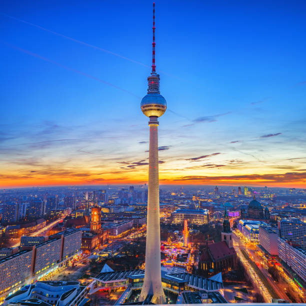 istock Aerial view on Alexanderplatz in Berlin 1073435522
