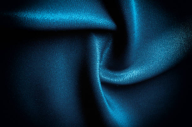 istock Texture, background. template. Silk fabric blue, Blue silk drapery and upholstery fabric from the courtyard - Dark curtains - Solid fabrics for backs and pillows 1073450008