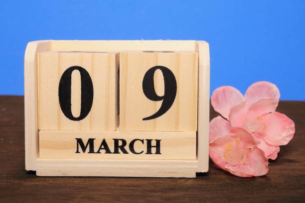 March Calendar March Calendar 9 stock pictures, royalty-free photos & images