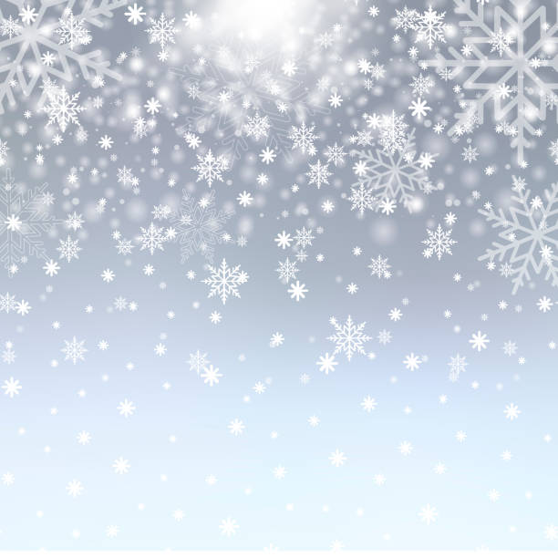 istock Winter background with snowflakes for Christmas or New Year. Vector. 1073493596