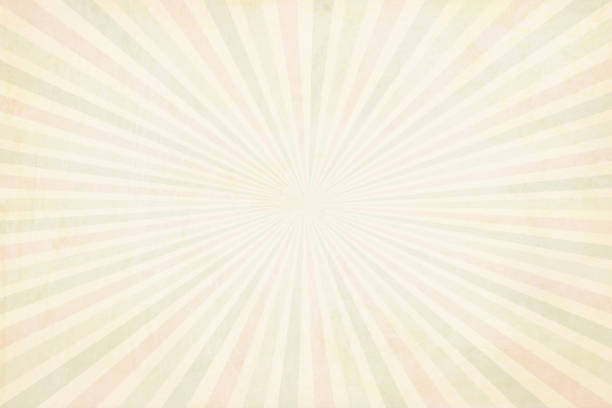 multi farbe (blass rot, hellgrün und beige) blass gelblich sunburst - vektor hintergrund - illustration - parchment backgrounds paper distressed stock-grafiken, -clipart, -cartoons und -symbole