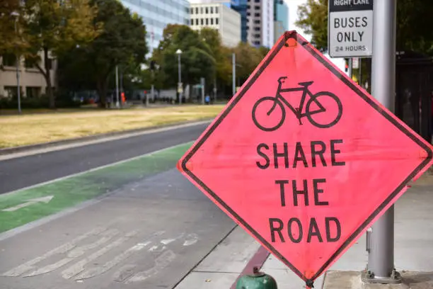 Photo of Bike Share The Road Sign