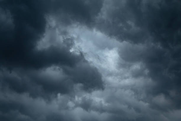 istock Black rain clouds in the sky. 1073542370