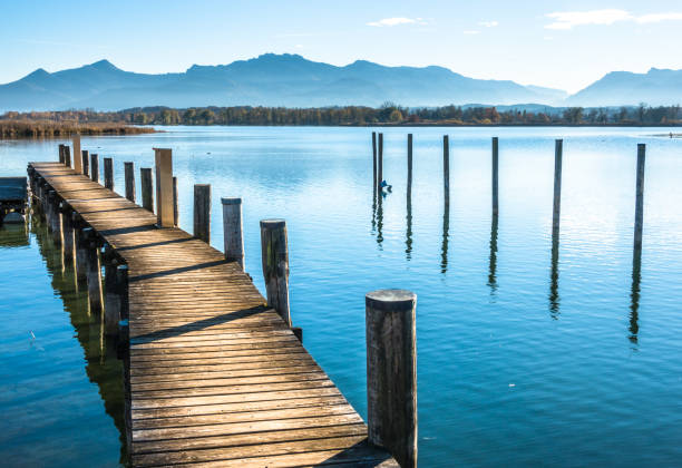 scenery at lake chiemsee - bavaria - germany