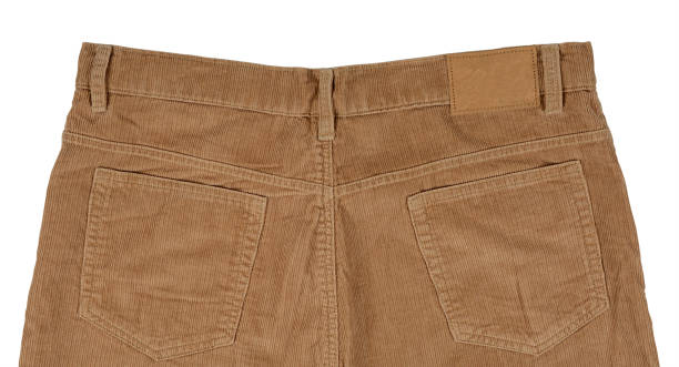istock Back Side Of Corduroy Jeans Isolate On White Background 1073559680