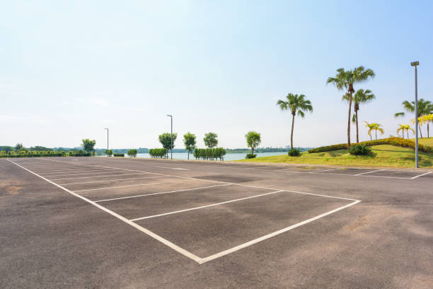 istock Parking lot in public areas 1073588394