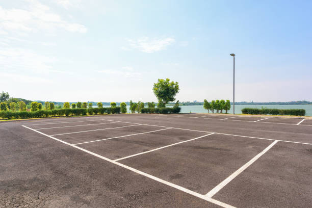 istock Parking lot in public areas 1073588694