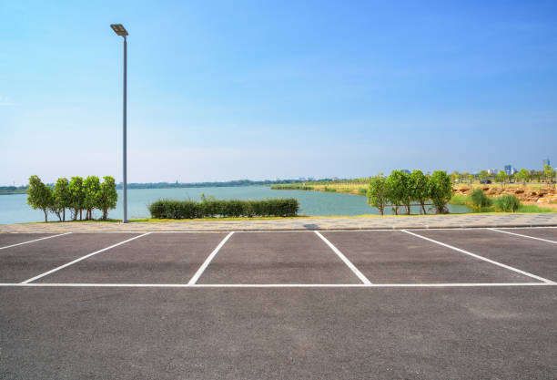 istock Parking lot in public areas 1073588842