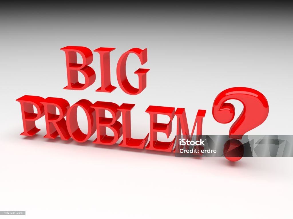 Problem Big Letters Big Problem 3d Conecpt Stock Photo - Download Image Now - Advice ...