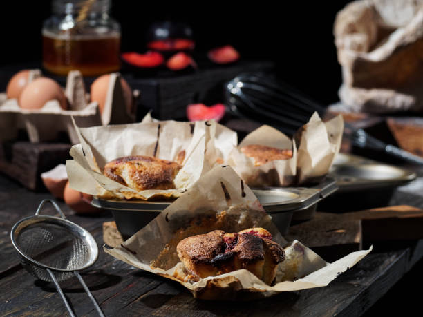 istock Homemade plum muffins 1073613450