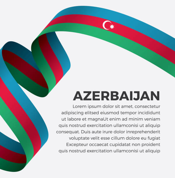 illustrations, cliparts, dessins animés et icônes de fond de drapeau de l’azerbaïdjan - azerbaijan flag