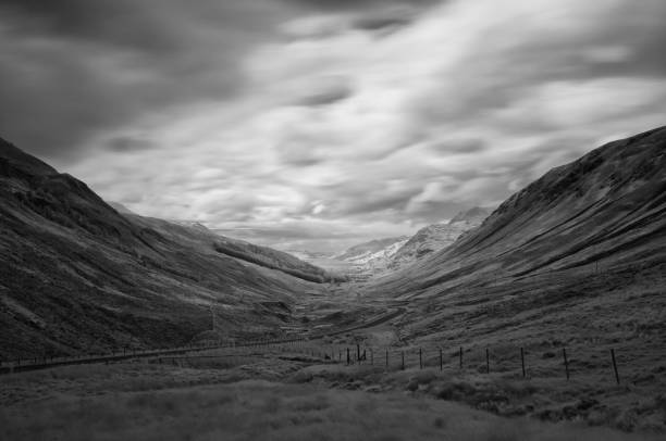 The winding road that leads to Loch Maree in Scotland.
