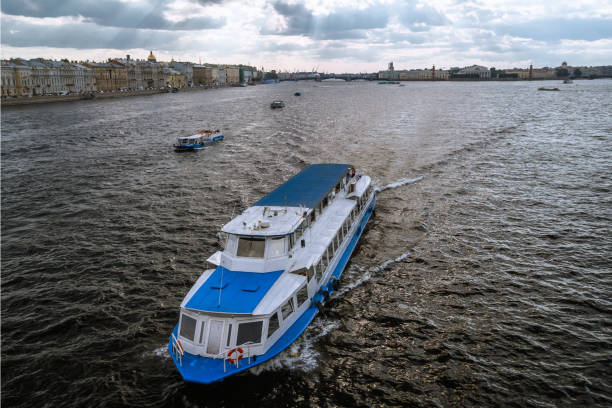 istock pleasure boat on the river Neva S 1073635928