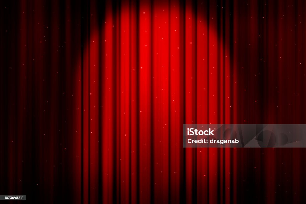 Red Christmas curtains sparkling Red curtains background Curtain Stock Photo