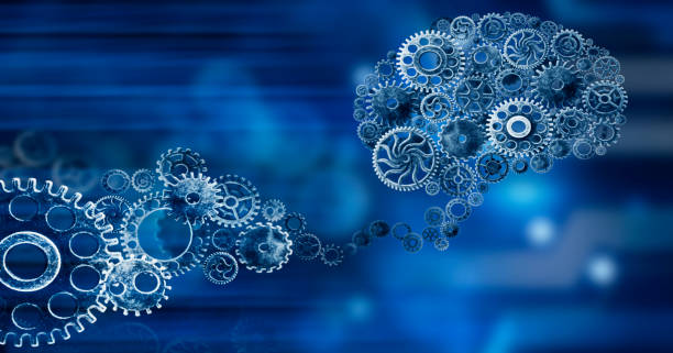 istock Brain build out of cogs Innovation with ideas and concepts,Training,business background 1073666836