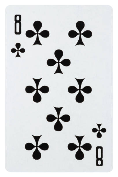istock Playing card eight of cross isolated on white 1073677410