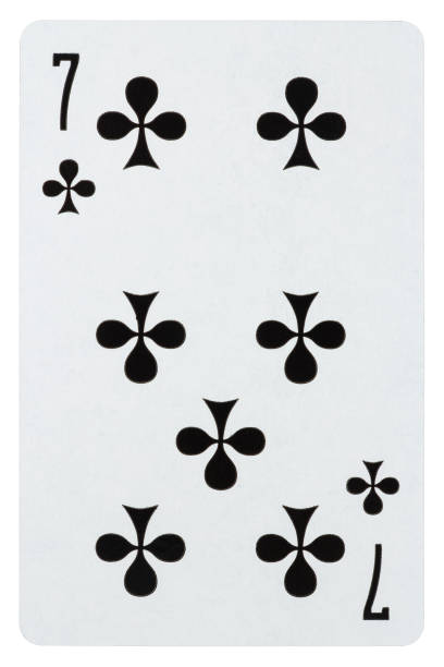 istock Playing card seven of cross isolated on white 1073678430