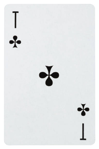 istock Playing card Ace of cross isolated on white 1073678536