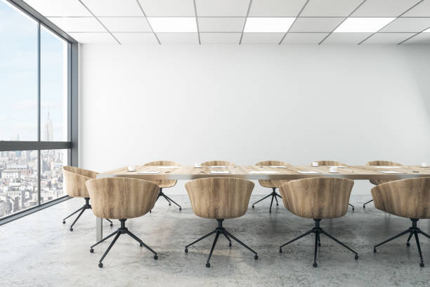 istock Contemporary conference room interior 1073683256
