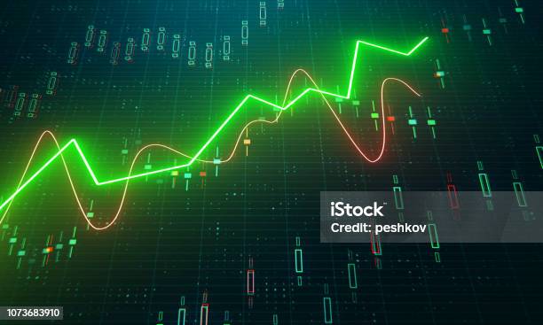Finance And Trade Concept Stock Photo - Download Image Now - Stock Market and Exchange, Stock Market Data, Chart