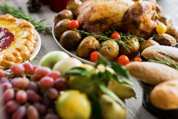 istock Delicious Food on Table 1073688080