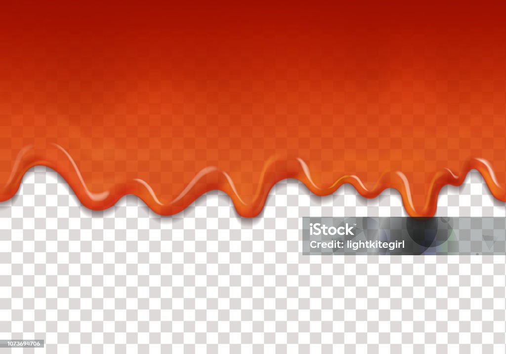 Caramel Dripping Pattern Seamless Dripping Caramel Drops Topping Or Sweet Transparent Sauce ...