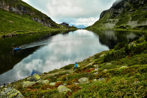istock Beautiful landscape with Wildsee Lake and the Wildseeloder haus , Austria 1073712920