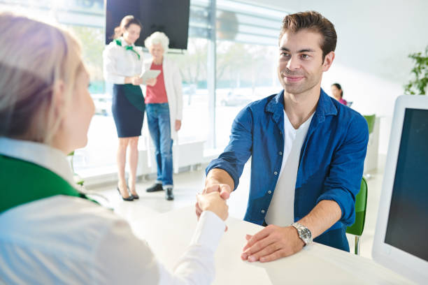 istock Concluding deal with bank 1073714908